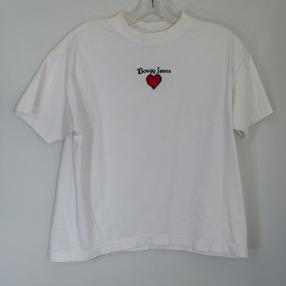 BONGO Other - Bongo girls L s/s white tee w/ heart (218)